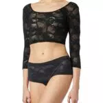 Triumph Damen Smart Deco Crop Top BH - Schwarz