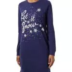 Triumph Damen Nachthemd Winter Moments NDK X - Blau-Licht Kombination