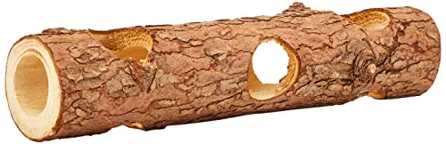 TRIXIE Natural Living Röhrentunnel aus Rindenholz - Natürliches Katzenspielzeug