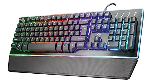 Trust Gaming GXT 860 Thura LED-Tastatur mit RGB-Beleuchtung und Anti-Ghosting