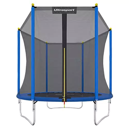 Ultrasport Gartentrampolin Uni-Jump mit Sicherheitsnetz - Ø 244 cm
