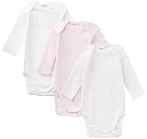 Benetton Baby-Mädchen Set 3 Body Strampelanzug, Multicolore.