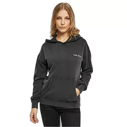 Urban Classics Damen Kapuzenpullover mit Stickerei