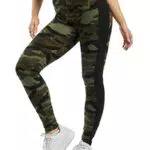 Urban Classics Damen Leggings mit Camouflage-Streifen