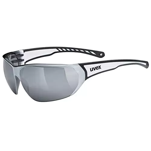 uvex sportstyle 204 - Sportbrille für Damen und Herren - verspiegelt - druckfreier & perfekter Halt - pink white/pink - one size