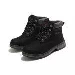 Veool Herren Schneestiefel Winter Wasserdicht Stiefeletten Warme Pelz für Outdoor Booties Mode Slip On Schuhe