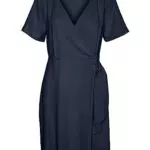 Vero Moda Damen Vmmymilo Wickelkleid - Navy Blazer - M