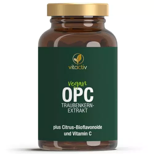 VITACTIV OPC Traubenkernextrakt Kapseln mit Citrus Bioflavonoid Komplex und Vitamin C