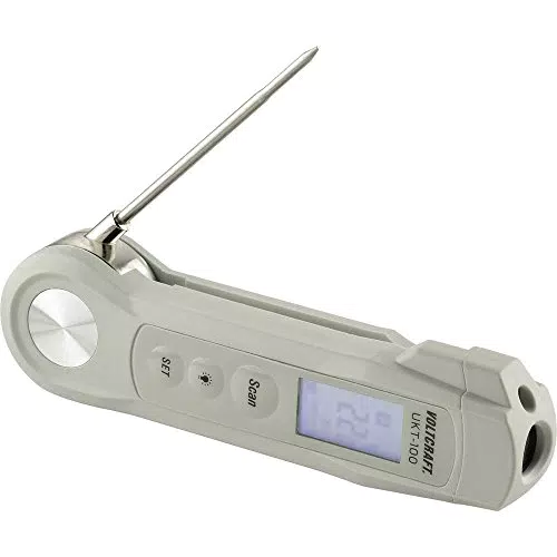 VOLTCRAFT UKT-100 Einstichthermometer mit LED-Taschenlampe und IR-Messung
