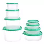 Plastik Vorratsdosen mit Deckel für Küche - BPA-frei und Frischhaltedosen - Küchenorganizer für Getreide und mehr