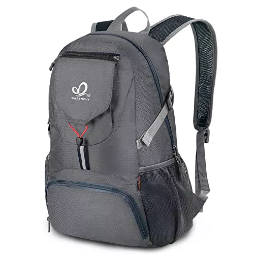 WATERFLY Ultraleichter Faltbarer Rucksack 20L für Wandern und Reisen