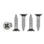 Edelstahl Selbstschneidende Schrauben Set für Holzarbeiten - WELLOCKS Flacher Kopf Kit