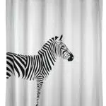 WENKO Duschvorhang mit Antischimmel Effekt, Textil, wasserabweisend, 180 x 200 cm