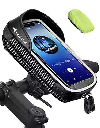 whale fall Harte Handyhalterung Fahrrad, 2023 NEUESTE Lenkertasche Drehbare Fahrradtasche Handyhalter Elektrofahrrad Tasche Fahrradzubehör für Handy mit Hülle unter 7’’