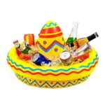 Aufblasbarer Getränkekühler Sombrero für Mexiko-Motto- und Pool-Partys