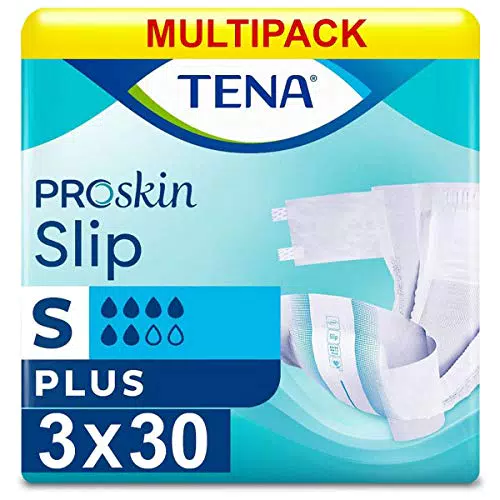 Tena Slip Plus - Windelhosen für Erwachsene - Größe S - Hüftumfang 50-80cm