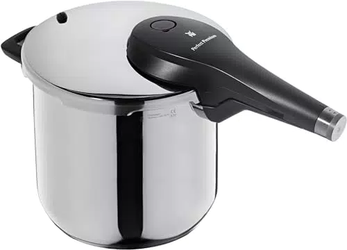 WMF Perfect Premium One Pot Schnellkochtopf Induktion 6,5l - Dampfkochtopf 22 cm - Cromargan Edelstahl - 2 Kochstufen - All-In-One-Drehknopf