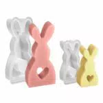 Ostern Kaninchen Silikonformen - Backform für Osterhasen und Gipsarbeiten
