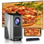 WLAN-Projektor mit Bluetooth für Home TV Kino Theater - Full HD 1080p, 4K, 20.000 Lumen, 350 Zoll Bildschirm