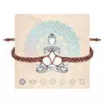 Chakra Armband aus Echten Steinen - Verstellbares Kristallarmband in Geflochtener Optik