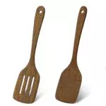 Holzspatel zum Kochen, Küchenutensilien, Schlitzwender - Antihaftbeschichtetes Kochgeschirr