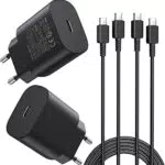 Samsung Galaxy S23/S22/S21 Ultra Schnellladegerät USB C PD 3.0 Netzteil mit 1.8m Schnellladekabel für iPhone 15 Pro Max
