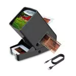 35mm Diabetrachter mit 3-facher Vergrößerung und LED-Beleuchtung - USB/Batteriebetrieb für Dias und Negative
