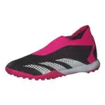 Adidas Predator Accuracy.3 TF Fußballschuhe, Unisex - Schwarz/Weiß/Rosa