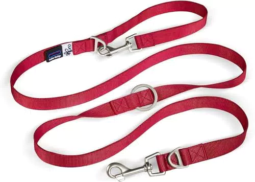 Nylon Hundeleine - Verstellbar - Rot