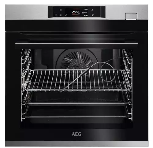 AEG Dampfbackofen Serie 8000 mit automatischem Assistenten - TFT-Farbdisplay - Dampfreinigung - Kerntemperatursensor