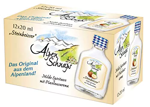 Alpenschnaps Haselnuss Steinbeisser - Genuss aus den Alpen