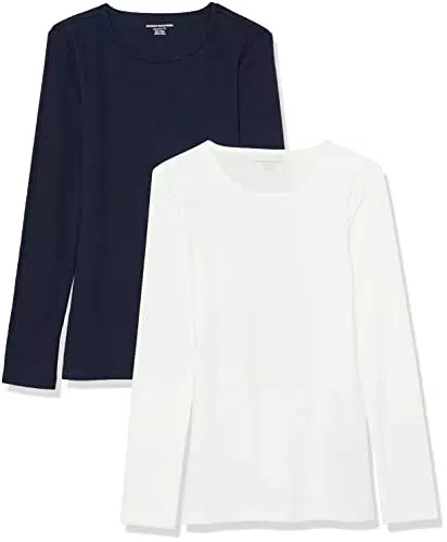 Amazon Essentials Damen Schmal geschnitten, Lagen, langärmelig