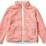 Amazon Essentials Mädchen Sherpa-Fleecejacke mit durchgehendem Reißverschluss