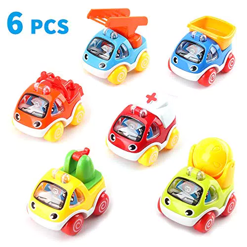Spielzeugauto Aufziehbar für 1-3 Jahre: Amy & Benton Pull Back Auto für Babys - Junge und Mädchen