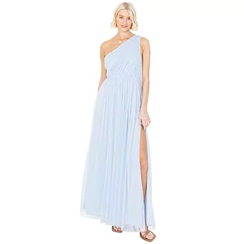 Anaya Damen Maxikleid mit einer kalten Schulter - Elegantes Abendkleid für Damen