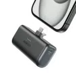 Anker Nano Powerbank 5000mAh mit integriertem faltbarem USB-C Konnektor - Kompatibel mit iPhone, Samsung, Huawei, iPad, AirPods uvm.