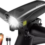 Antimi LED Fahrradlicht Set, USB Wiederaufladbar Fahrradlichter Fahrradlampe Set