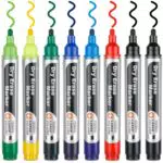 Whiteboard Marker Set von ANYUKE - Abwaschbare Stifte in 7 Farben