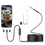 Endoskopkamera mit Licht, 1080P WiFi für Android & iOS - Wasserdicht IP67, 6 LED-Lichter - Aopick