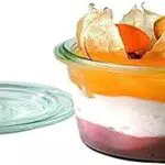 WECK Gläser Set - Mini-Sturzform mit Glasdeckel - Einmachglas 140 ml