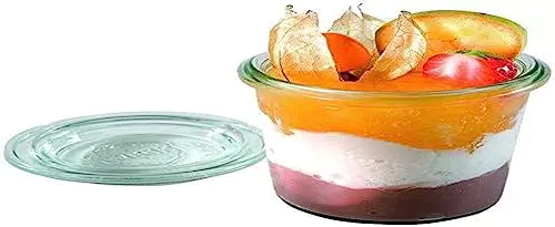 WECK Gläser Set - Mini-Sturzform mit Glasdeckel - Einmachglas 140 ml
