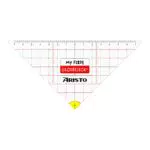 Aristo AR1551 Geodreieck für Schüler ab der 3. Klasse, Hypotenuse 16 cm, transparent