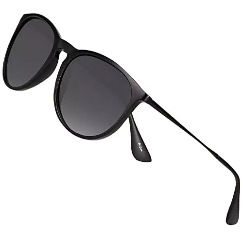 Arjien Retro Sonnenbrille - Polarisiert - UV400 Schutz - Vintage Rund - Ultraleicht TR90 Rahmen