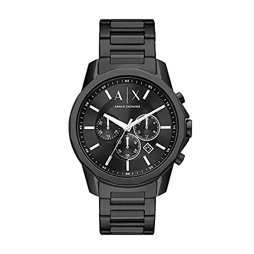Armani Exchange Herrenuhr, Chronograph, Edelstahlgehäuse mit Armband - AX1722