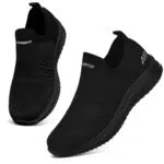 ASHION Damen Slip On Sneaker - Leichte Atmungsaktive Freizeitschuhe