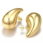 Goldene Tropfenohrringe von ASHYLE - Handgefertigter Modeschmuck für Damen