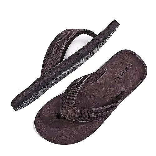 Flip Flops ASTERO Herren - Bequeme Zehentrenner in Rot