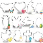 Ostern Ausstechformen Set - Küken, Kaninchen, Karotten, Schmetterlinge, Eier