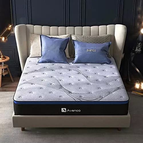 Avenco 180x200 Matratze - Taschenfederkernmatratze mit Gel Memory Schaum