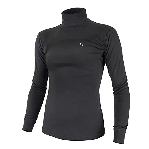 Rollkragensweatshirt für Damen - Schwarz